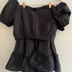 Cute crop top and skirt from nasty gal